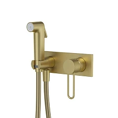 Гигиенический душ со смесителем Iddis Duna DUNMGV0i08 скрытый монтаж золото матовое
