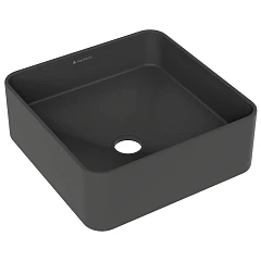 Накладная раковина Aqueduto Espiral ESP0340 37*37 черная матовая