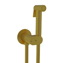 Гигиенический душ со смесителем RGW Shower Panels SP-213Gb с прогрессивным картриджем скрытый монтаж брашированное золото