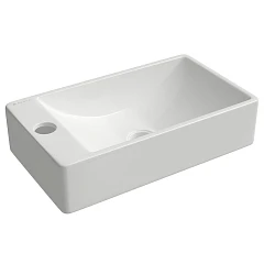 Раковина Aqueduto Pequeno 38*22 L белый глянец