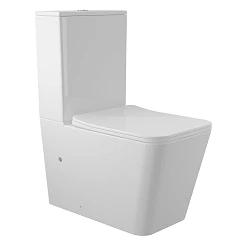 Унитаз-компакт Aqueduto Macio 38,5*63,5 безободковый с крышкой-сиденьем микролифт