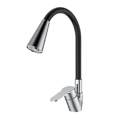 Смеситель Splenka S07.43 для кухни с гибким изливом хром