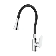 Смеситель Splenka S41.43 для кухни с гибким изливом хром