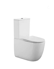 Унитаз-компакт Ceruttispa Mirko Tornado 35,5*62 безободковый с крышкой-сиденьем микролифт Slim