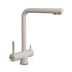 Смеситель Uperwood UPD-005-02 для кухни с функцией подключения фильтра белый/сатин