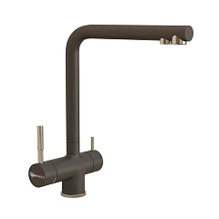 Смеситель Uperwood UPD-005-01 для кухни с функцией подключения фильтра черный/сатин