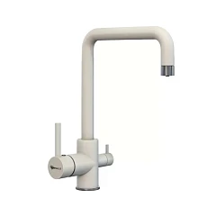 Смеситель Uperwood UPD-004-06 для кухни с функцией подключения фильтра белый/вороненая сталь
