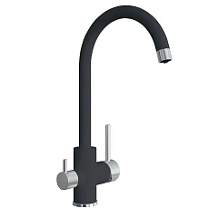 Смеситель Uperwood UPD-Q-01-04 для кухни с функцией подключения фильтра черный
