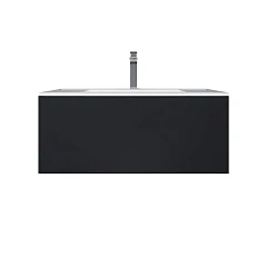 Тумба под раковину Uperwood Parma Premium 85 черная, подвесная
