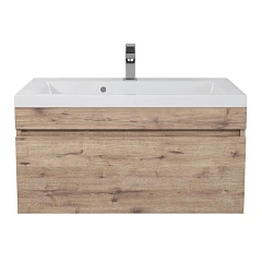 Тумба под раковину Uperwood Eva 75 Крафт Табачный, подвесная