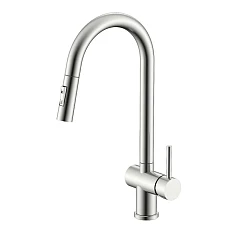 Смеситель Splenka S204.49.05 для кухни с выдвижным изливом сатин