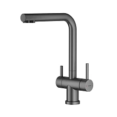 Смеситель Splenka S70.61.09 для кухни с функцией подключения фильтра графит