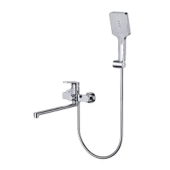 Смеситель Splenka S30.22 универсальный с душевыми аксессуарами хром