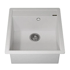 Кухонная мойка Uperwood Quartz UPD-07 46х51 белая матовая