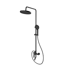 Душевая стойка Splenka S50.24.06 с изливом черная матовая