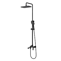 Душевая стойка Splenka S31.24.06 с изливом черная матовая