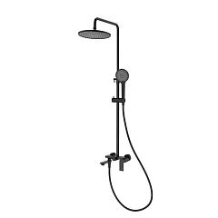 Душевая стойка Splenka S05.24.06 с изливом черная матовая