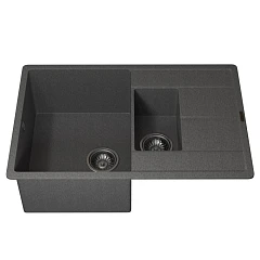 Кухонная мойка Uperwood Quartz UPD-05 78х51 серая матовая