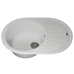 Кухонная мойка Uperwood Quartz UPD-02 76х51 белая матовая