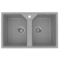 Кухонная мойка Uperwood ECON UPD-402 77х49 серая матовая