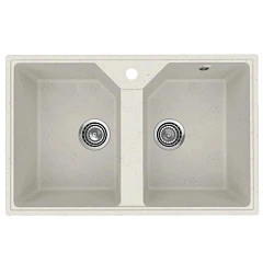 Кухонная мойка Uperwood ECON UPD-402 77х49 белая матовая