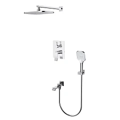 Душевой комплект Splenka S31.27 с изливом скрытый монтаж хром