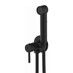 Гигиенический душ со смесителем Splenka S99.52.06 скрытый монтаж черный матовый