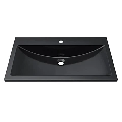 Мебельная раковина Uperwood Self 80 черная (приобретается в комплекте с тумбой)