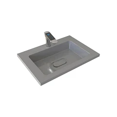 Мебельная раковина Uperwood Modul 65 серая (приобретается в комплекте с тумбой)