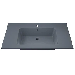 Мебельная раковина Uperwood Parma Quartz 85 серая (приобретается в комплекте с тумбой)