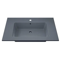 Мебельная раковина Uperwood Parma Quartz 75 серая (приобретается в комплекте с тумбой)