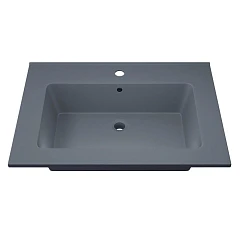 Мебельная раковина Uperwood Parma Quartz 65 серая (приобретается в комплекте с тумбой)