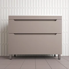 Тумба под раковину Style Line Остин 100 напольная тауп темный