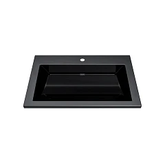 Мебельная раковина Uperwood Infinity 70 черная (приобретается в комплекте с тумбой)