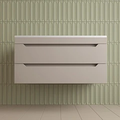 Тумба с раковиной Style Line Остин 100 подвесная крем