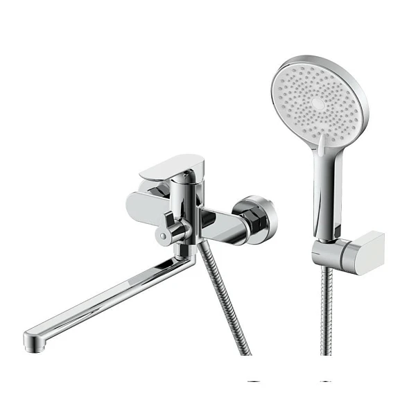 Смеситель Raglo R03.22 универсальный с душевыми аксессуарами хром