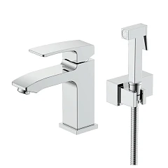 Смеситель Raglo R01.12 для раковины с гигиеническим душем хром