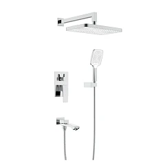 Душевой комплект Raglo R01.27 с изливом скрытый монтаж хром