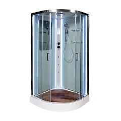 Душевая кабина AvaCan A01 100х100х220 с LED-подсветкой и гидромассажем