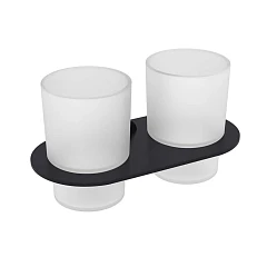 Двойной стакан Raglo R300.08.06 черный матовый