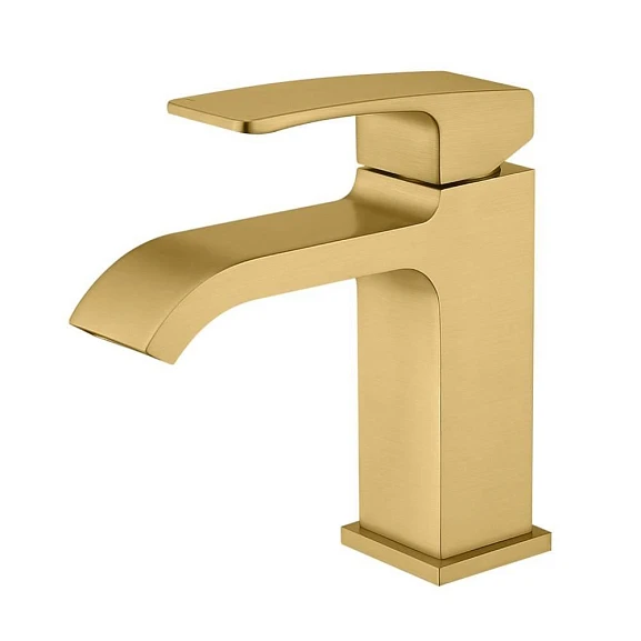 Смеситель Raglo R02.10.03 для раковины золотой сатин