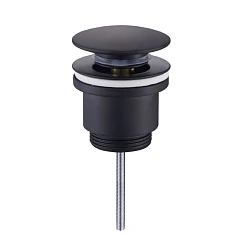 Донный клапан Raglo R600.01.06 1 1/4 без перелива черный матовый