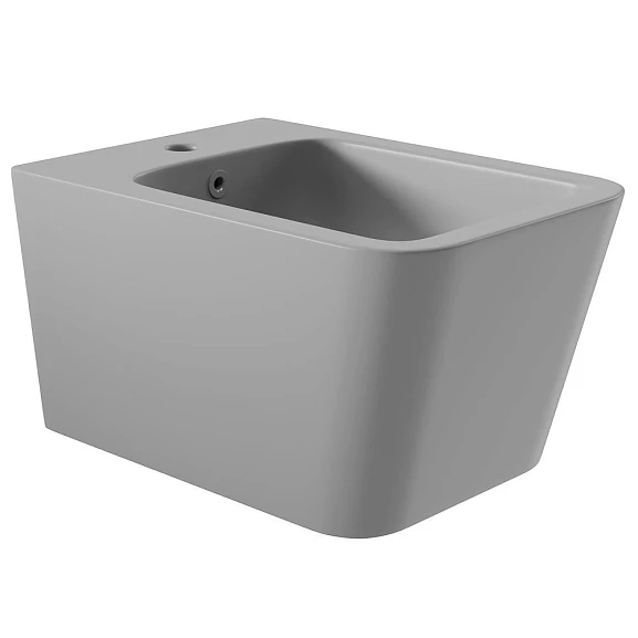 Подвесное биде Aqueduto Macio 37*52,5 серое матовое