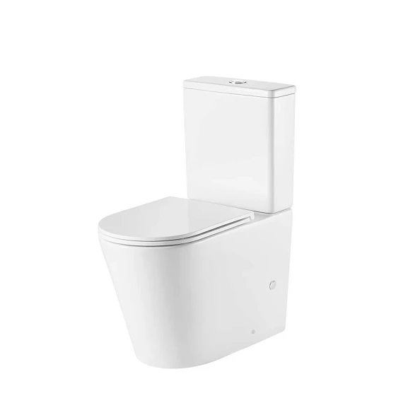 Унитаз-компакт Grossman GR-4449MSQ 38*67 Tornado безободковый, белый матовый с крышкой-сиденьем микролифт Slim