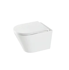 Подвесной унитаз Grossman GR-4403SQ 36,8*54, белый с крышкой-сиденьем микролифт Slim