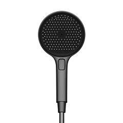 Душевая лейка Sancos Nok round SC6001GG 3 режима вороненая сталь/черный матовый