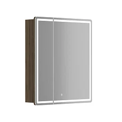 Зеркало-шкаф Sancos Mirror 69*74 с Led подсветкой дуб чарльстон