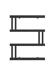 Электрический полотенцесушитель Двин M Plaza Neo 50*60 L/R черный матовый