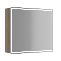 Зеркало-шкаф Sancos Mirror 99*74 с Led подсветкой дуб галифакс натуральный