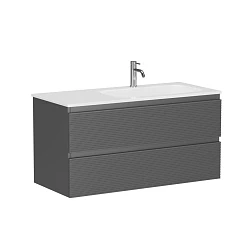 Тумба с раковиной Sancos Folk 100 Grey soft R